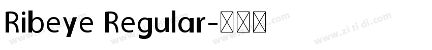 Ribeye Regular字体转换